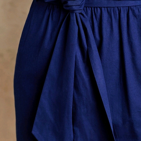 Anthropologie Deep Blue Mini Dress - Picture 2 of 4